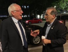 Bernie Sanders and James Zogby (Courtesy James Zogby)
