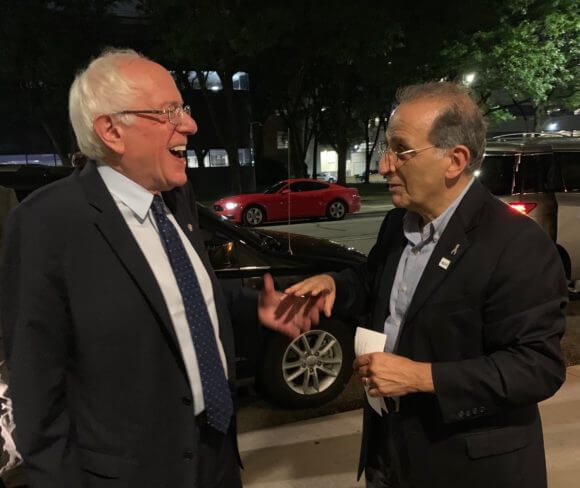 Bernie Sanders and James Zogby (Courtesy James Zogby)