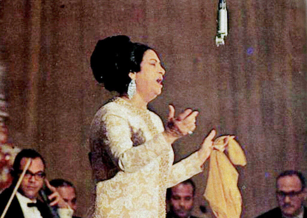 Umm Kulthum in 1968 (Photo: Wikimedia)