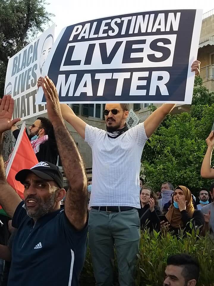 March for Eyad Al-Hallaq in solidarity with Black Lives Matter in Haifa, June 2, 2020 (Photo: Suhair Badarni)