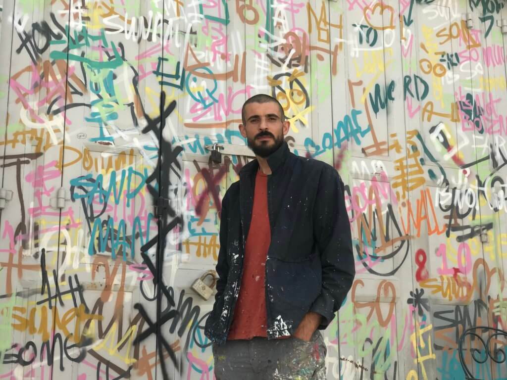 Taqi Spateen is a Palestinian artist based in Bethlehem, in the occupied West Bank. Photo by Yumna Patel.