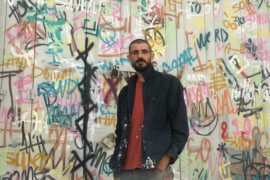 Taqi Spateen is a Palestinian artist based in Bethlehem, in the occupied West Bank. Photo by Yumna Patel.