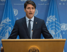 Canadian Prime Minister Justin Trudeau at the United Nations headquarters in New York City in 2017. (Photo: Adrian Wyld/Canadian Press)