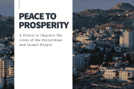 The cover of the document outlining the Trump administration's "Deal of the Century"