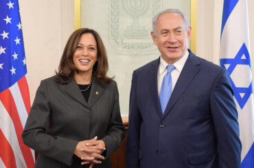 Prime Minister Benjamin Netanyahu meets with Senator Kamala Harris in Israel, November 20, 2017. (Photo: Amos Ben Gershom/GPO)