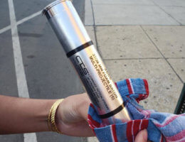 A Combined Tactical Systems teargas canister that was used in Philadelphia during Black Lives Matter protests in June 2020 (Photo: Munira Lokhandwala)
