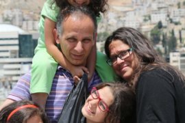 Neta Golan and her family in the West Bank. (Photo: Tamira Sawatzky)