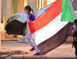 Sudanese protesters chant during a demonstration on Sixty Street in the east of the capital Khartoum, on June 30, 2020. Tens of thousands of Sudanese took to the streets in several cities and the capital calling for reforms and demanding justice for those killed in anti-government demonstrations that ousted president Omar al-Bashir last year. (Photo: Faiz Abu Bakr/APA Images)