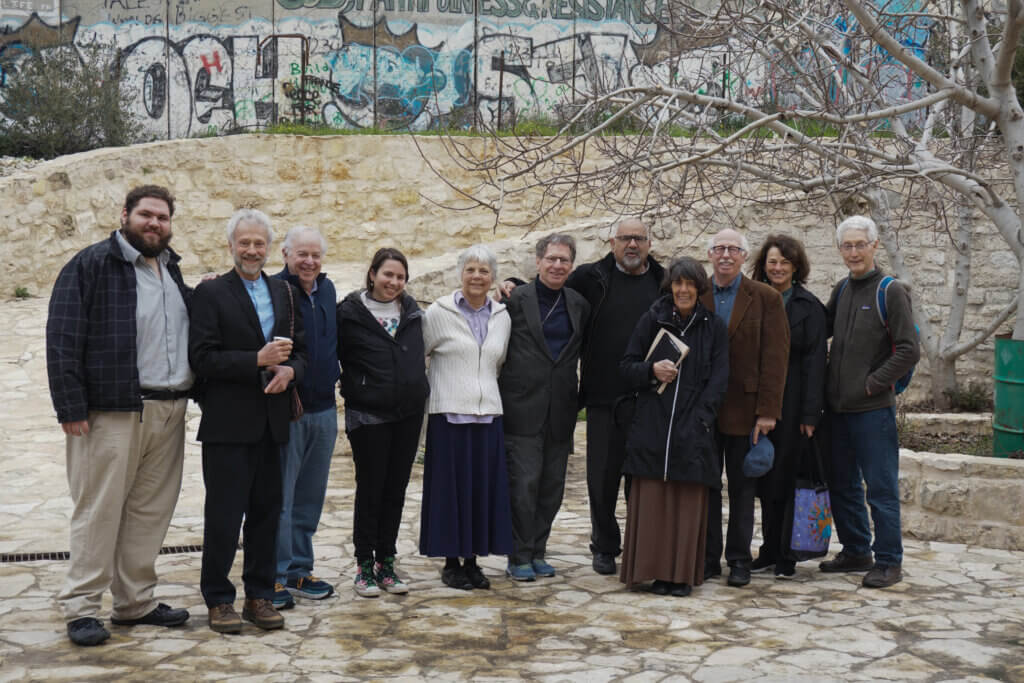 Group delegation of the Washington state chapter of Physicians for Social Responsibility in Bethlehem in March 2020. The author is center - 6th from left. (Photo: Maria Filippone)