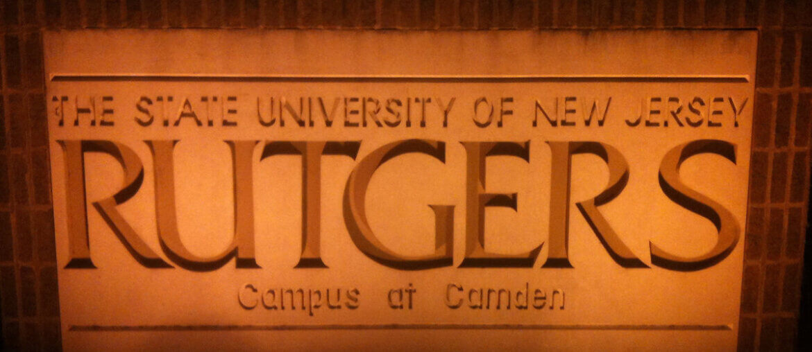 Sign at the entrance of Rutgers's Camdem, New Jersey campus (Photo: Flickr/Jersey Styles)