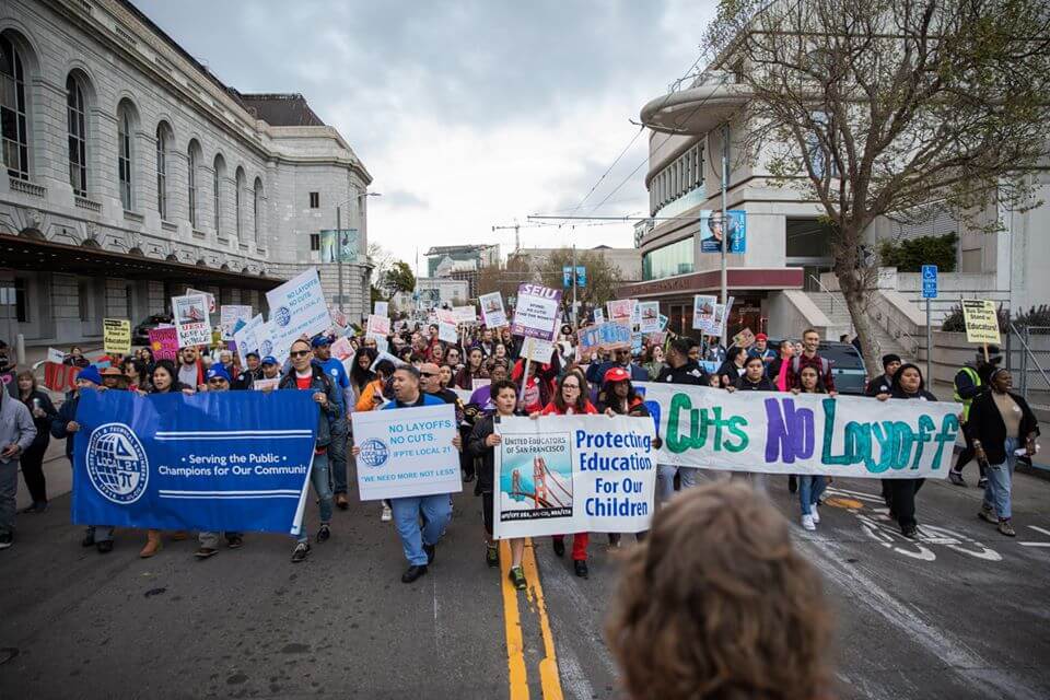 A United Educators of San Francisco march (Photo: Facebook)