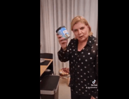 Orna Barbivai, Israel's minister of the economy, trashes a pint of Ben & Jerry's to denounce its decision to stop selling in occupied territories. Barbivai is in the centrist Yesh Atid Party embraced by liberal Zionists. Screenshot.