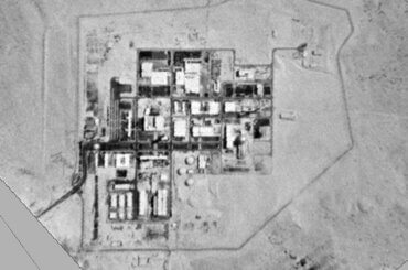 Negev Nuclear Research Center at Dimona, photographed by American reconnaissance satellite KH-4 CORONA on November 11, 1968. (Image: Wikimedia)