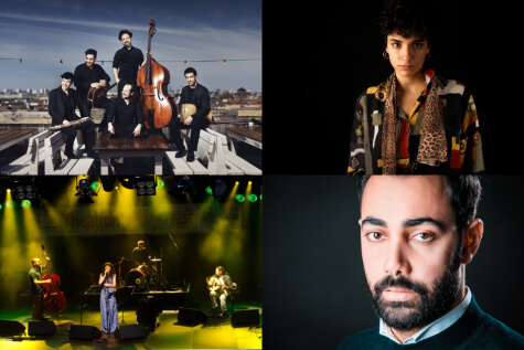 Performers and panelists at the upcoming Middle East Union festival in Berlin. (Photo: © Sistanagila/ © Nikalaj Lund/ © Mazen Mohsen/ © privat KAYAN Project/