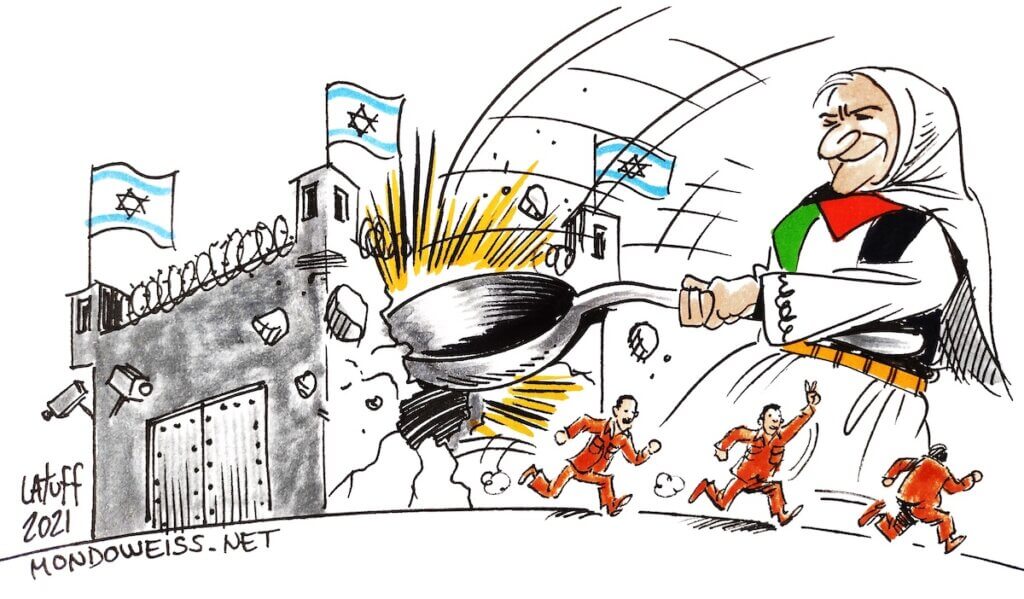 The spoon is mightier than that sword. (Image: Carlos Latuff)