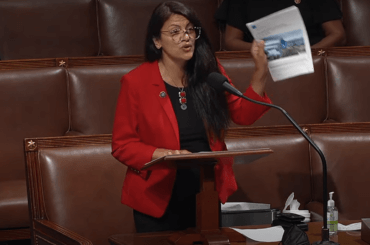 Rashida Tlaib calls Israel an apartheid state during deliberations on spending $1 billion for Israeli military program, Iron Dome. Sept. 23, 2021. (Image: Screenshot)