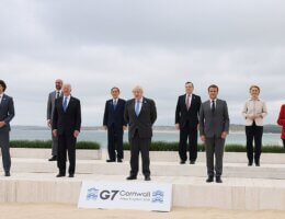 World leaders at the G7 Leaders Summit, June 2021 (Photo: Wikimedia)