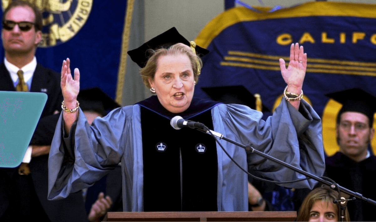Remembering Madeleine Albright and the Berkeley Commencement - Vimarsana News