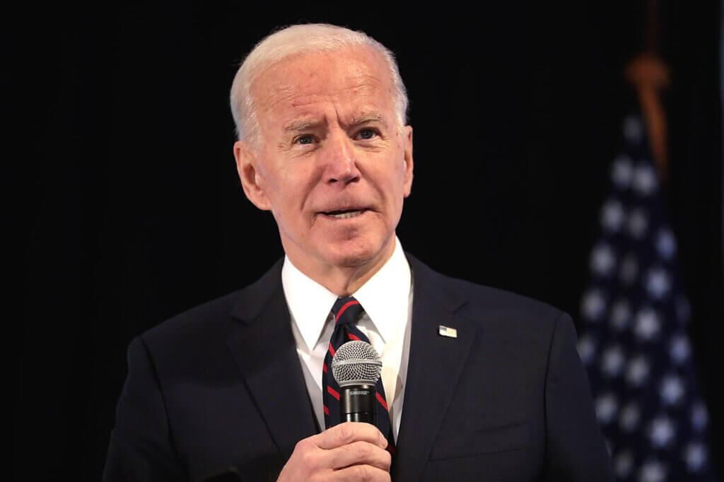 Joe Biden speaking with attendees at the 2020 Iowa State Education Association Legislative Conference in West Des Moines, Iowa. (Photo: Wikimedia/Gage Skidmore)