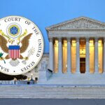 United States Supreme Court and Seal. (Photo: Joe Ravi, CC-BY-SA 3.0. Illustration: Mondoweiss)