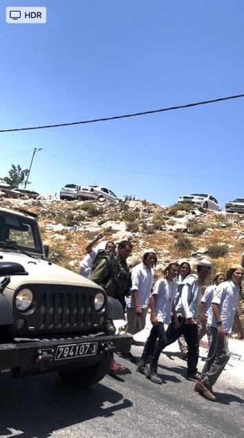 Still from a video of a settler tour on June 18, 2022. (Photo by author)