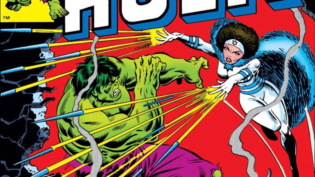 The cover of 1980’s The Incredible Hulk #256, where the character Sabra was introduced.