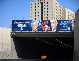 Election posters for the upcoming elections in Jerusalem, on October 27, 2022. Israel's fifth round of national elections for the Knesset in less than 4 years is scheduled for November 1, 2022. (Photo: Saeed Qaq/APA Images)