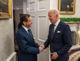 President Biden welcomes President Isaac Herzog of Israel to the White House. (Photo: White House)