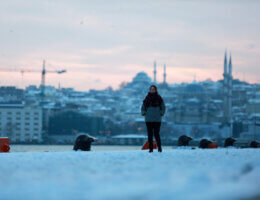 FILE: A snowy day in Istanbul, Turkey, on January 26, 2022. (Photo: Shady Al-Assar/APA Images)