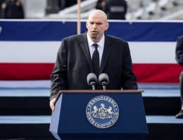 John Fetterman speaks during his 2019 inauguration as Lieutenant Governor of Pennsylvania. (Photo: Flickr)