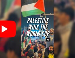 Cover image for the Palestine Wins The World Cup video from Mondoweiss.
