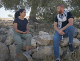 Yumna Patel interviews Sami Hureini, a local activist and resident of Masafer Yatta.