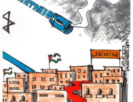 The Jenin massacre (Image: Carlos Latuff)