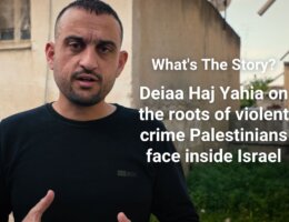 What's the Story? Deiaa Haj Yahia on the roots of violent crime Palestinians face inside Israel