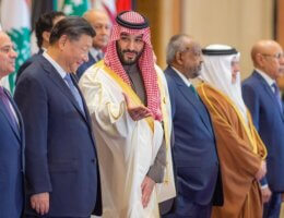 Saudi Crown Prince Mohammed bin Salman Al Saud and Chinese President Xi Jinping at the Arab-China Summit in Riyadh, Saudi Arabia on Dec. 9, 2022. (Photo: KSAmofaEN/Twitter)