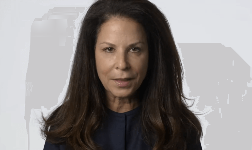 Nancy Jacobson, ceo of a bipartisan political project, on a "No Labels" video in 2020. Screenshot.
