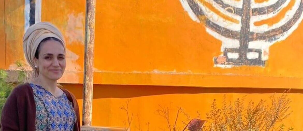 Limor Son Har-Melech, member of Israeli parliament for the racist Otzma Yehudit party, visits the illegal outpost of Homesh. From her Twitter profile, May 2023.