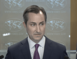 Spokesperson Matthew Miller leads the Department Press Briefing, at the Department of State, on July 10, 2023