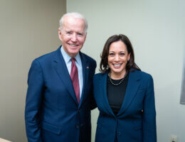 Joe Biden and Kamala Harris at a Detroit, MI 'get out the vote' event in March 9, 2020. (Photo: Adam Schultz / Biden for President)