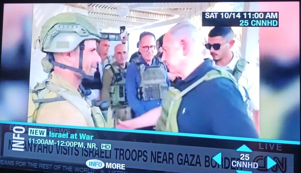 CNN titles its news show "Israel at War" even as the country pursues war crimes against Palestinians. Oct. 14, 2023. 
