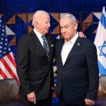 U.S President Joe Biden meeting with Israeli Prime Minister Benjamin Netanyahu on October 18, 2023. (Photo: Haim Zah, GPO)