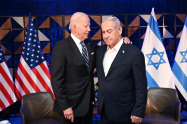 U.S President Joe Biden meeting with Israeli Prime Minister Benjamin Netanyahu on October 18, 2023. (Photo: Haim Zah, GPO)