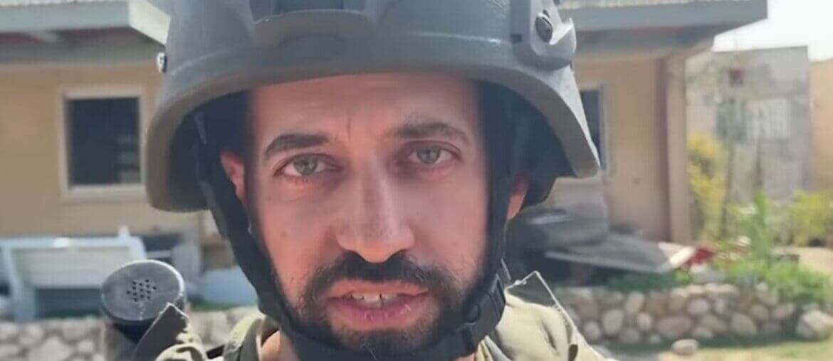 Major David Ben Zion in a screengrab from a video published by The Indepenedent.