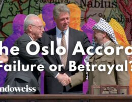Cover image for the MOndoweiss documentary, The Oslo Accords: Failure or Betrayal?