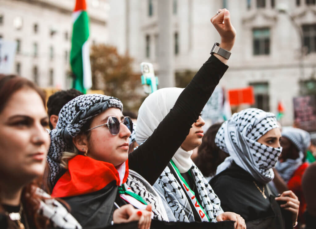 Pro-Palestine demonstrators in Washington, D.C., on November 4, 2023. (Photo: © Eman Mohammed)