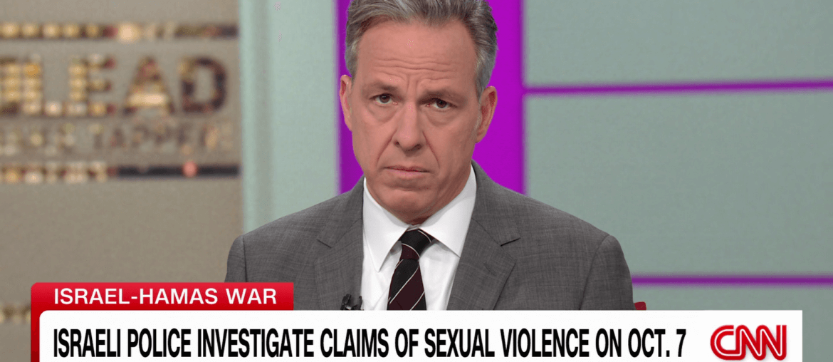 Screenshot from November 18, 2023, CNN report by Jake Tapper.