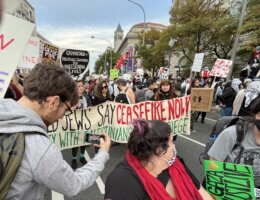 Jews demonstrate at pro-Palestine rally in Washington, D.C., Nov. 4, 2023.