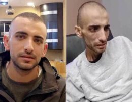 A before and after of Farouq Issa, who was held in Israeli prison under administrative detention for four months. During his time in prison, Farouq was beaten by Israeli prison guards, and became severely ill. He was later diagnosed with terminal stomach cancer. (Photo: Quds News Network, X)