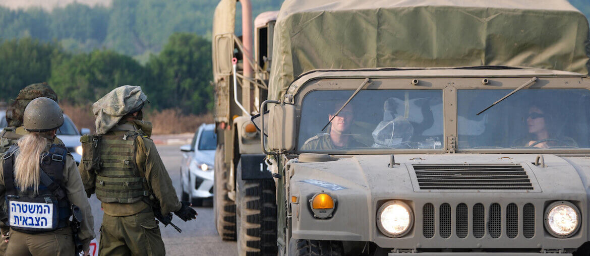 The Israeli army sets up checkpoints near the Lebanese border after Hezbollah attacks on Israel in October 2023 (Photo: Fadi Amun: © Imago via ZUMA Press/APAIMAGES)