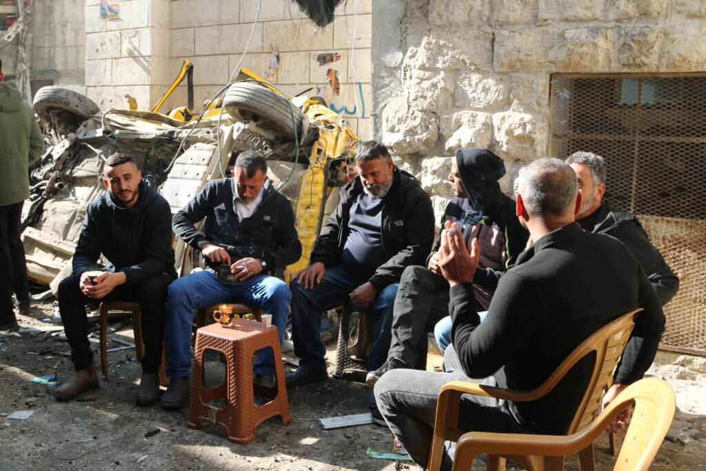 Aftermath of an Israeli military raid in Nour Shams refugee camp, December 31, 2023. (Photo: Shatha Hanaysha)